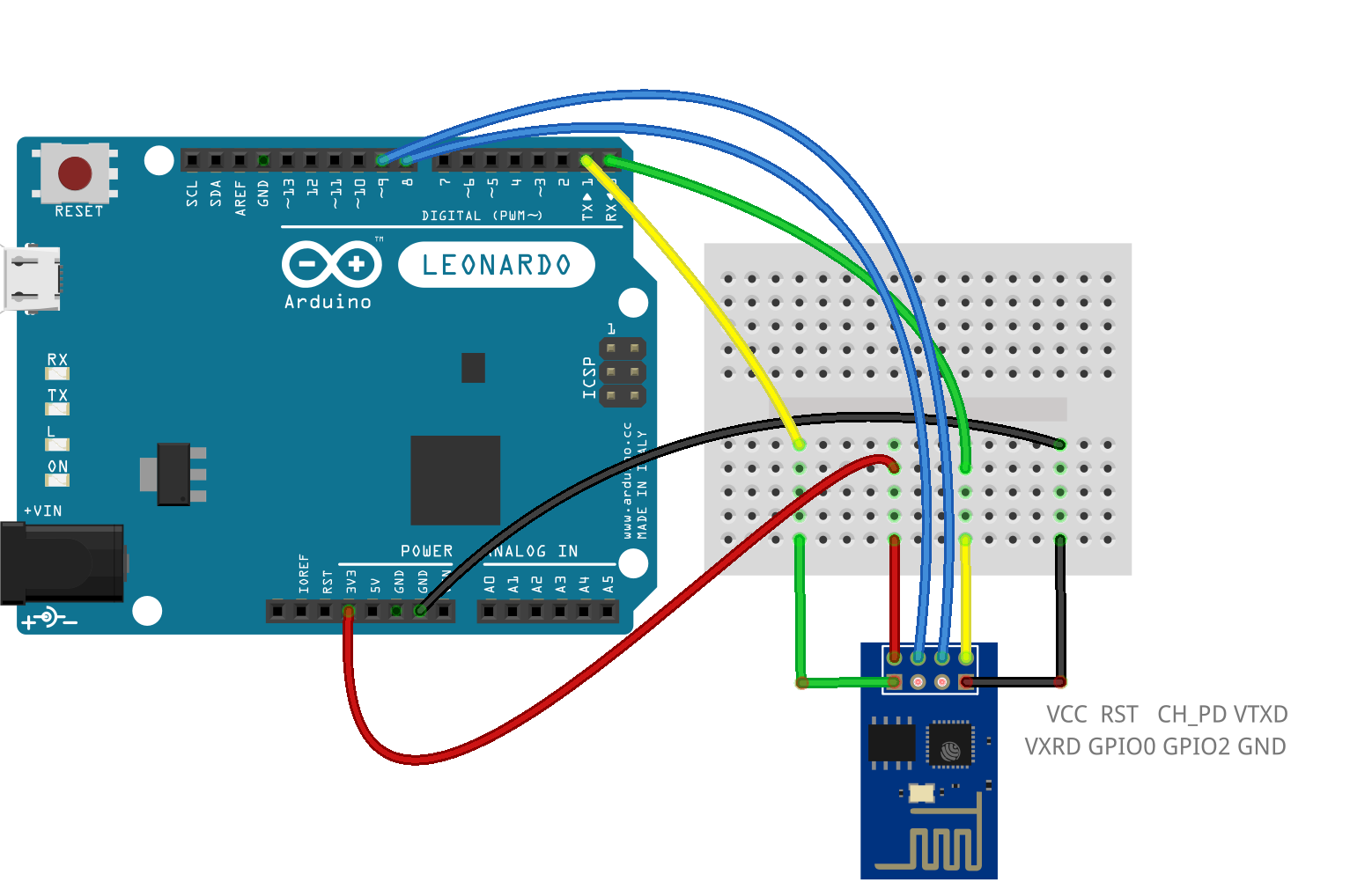 esp8266 arduino example code