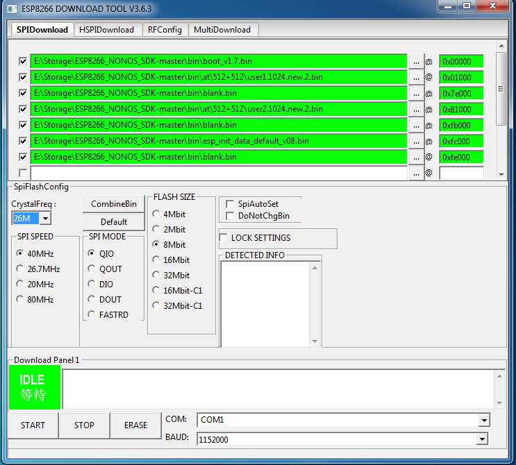nodemcu esp8266 firmware download