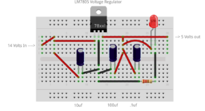 LM7805 Voltage Regulator