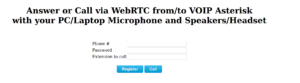 WebRTC Phone Calls via Asterisk