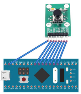 STM32F103C8T6 with a 5 Way Navigation Button 